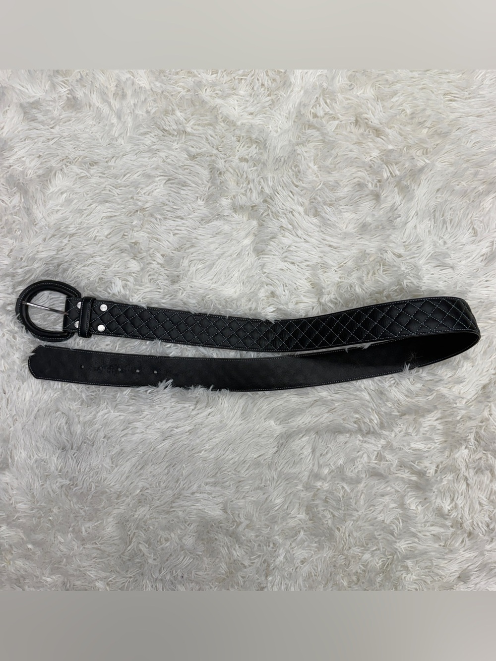 Women’s XXL Black Noble Outfitters Leather Quilted Horseback Riding Belt